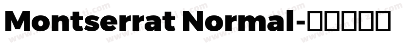 Montserrat Normal字体转换